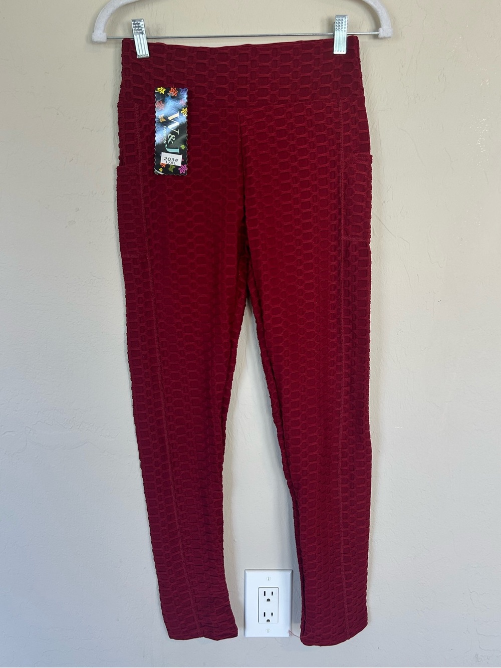Women’s Honeycomb Textured Leggings L/XL (1686)